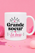 Mug Grande Soeur Boss — Célébrez la force et la complicité unique