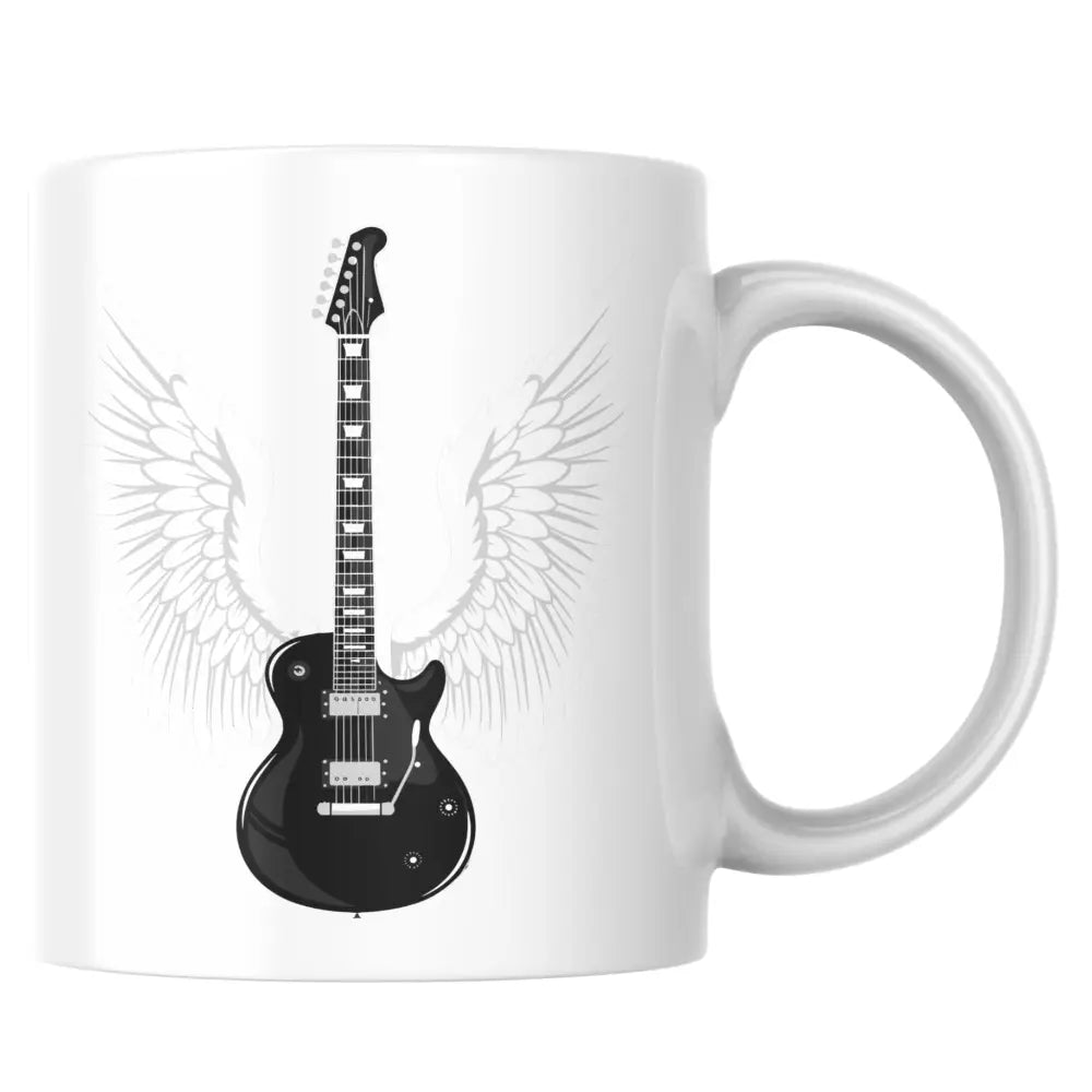 Mug guitare – tasse en céramique guitare électrique & ailes