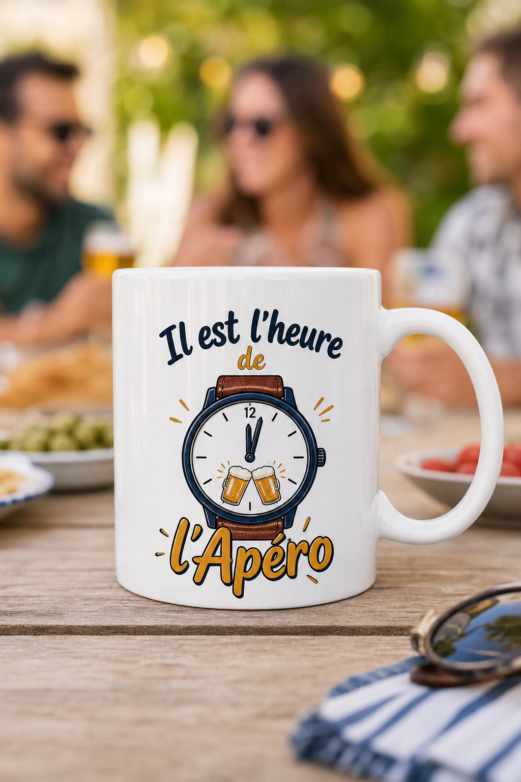 Mug Heure de l'Apéro — Le compagnon des moments conviviaux et chaleureux