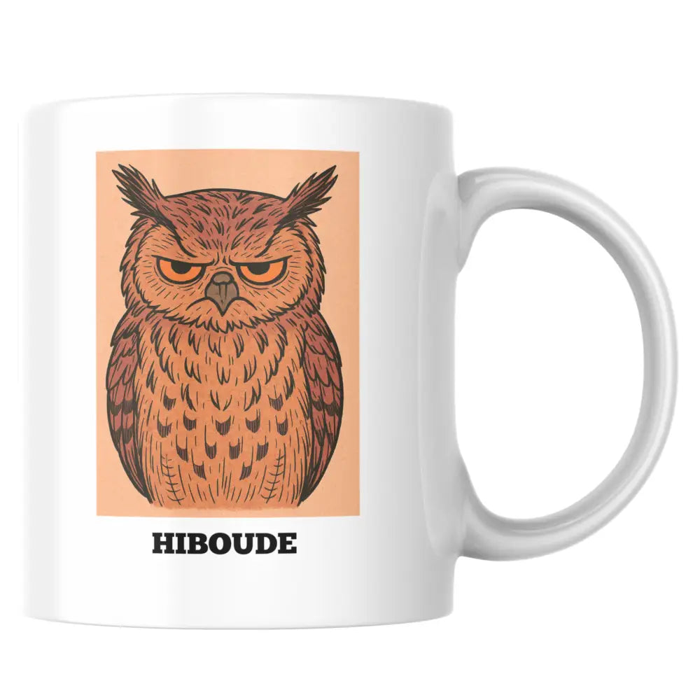Mug hibou grognon personnalisé