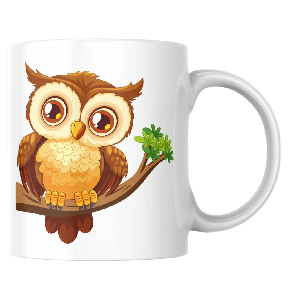 Mug hibou mignon personnalisé