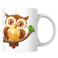 Mug hibou mignon – tasse en céramique illustrée et personnalisable – Instant Mugs - Mug
