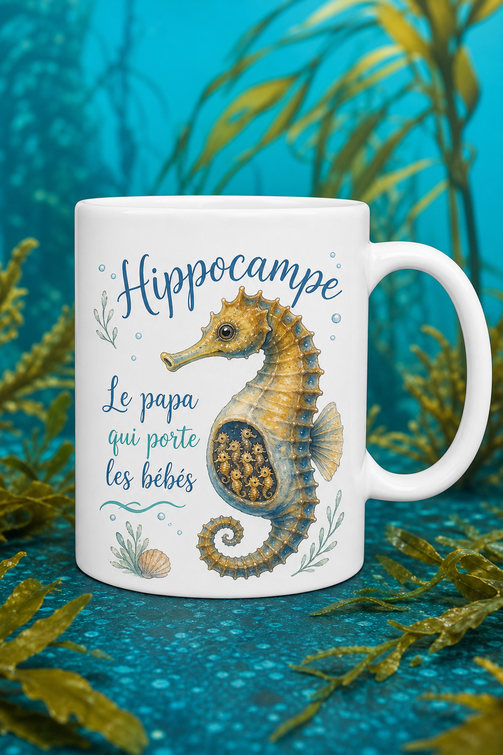 Mug Hippocampe Doux — Une vague de douceur à chaque pause café
