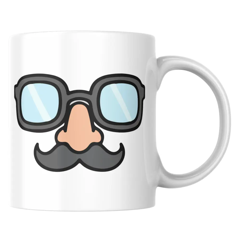 Mug humoristique moustache – tasse en céramique – Instant Mugs - Mug