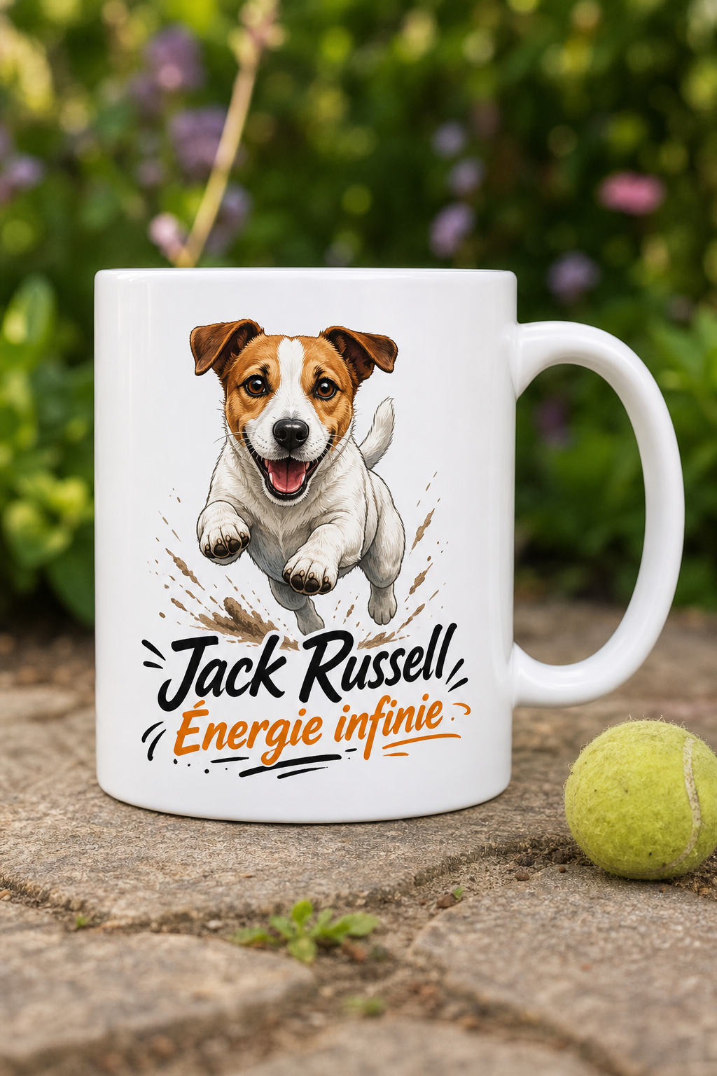 Mug Jack Russell Dynamique — L énergie et la tendresse de votre compagnon fidèle