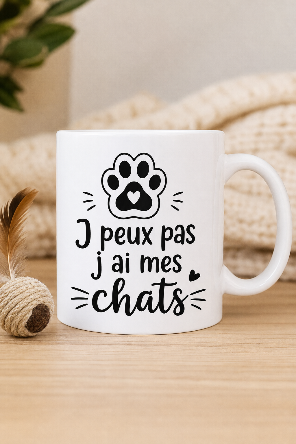 Mug Je peux pas Chats — L humour doux des amoureux des félins