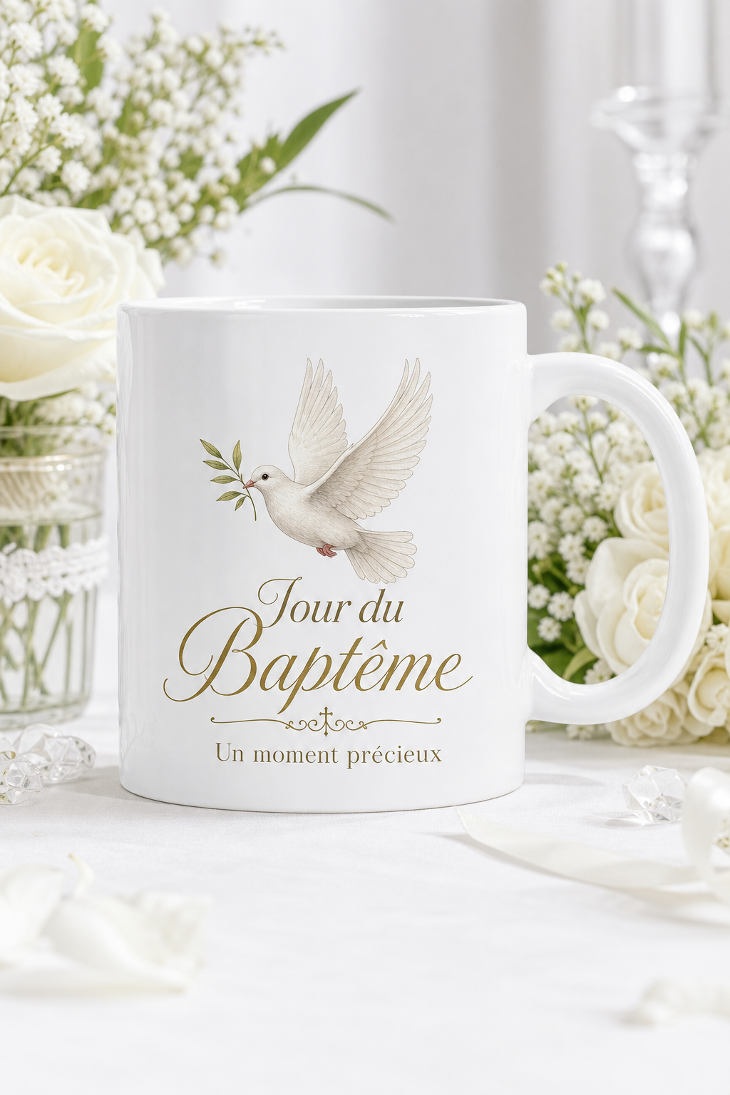 Mug Jour du Baptême personnalisé – souvenir précieux | Instant Mugs