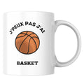 Mug J'peux pas j'ai Basket - Tasse basket-ball humour