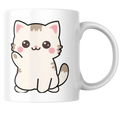 Mug kawaii chat crème – tasse en céramique mignonne – Instant Mugs - Mug
