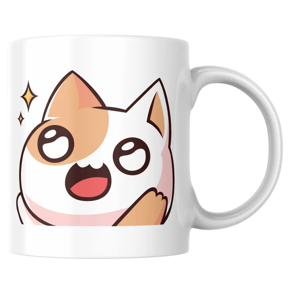 Mug kawaii chat – tasse mignonne en céramique personnalisable – Instant Mugs - Mug