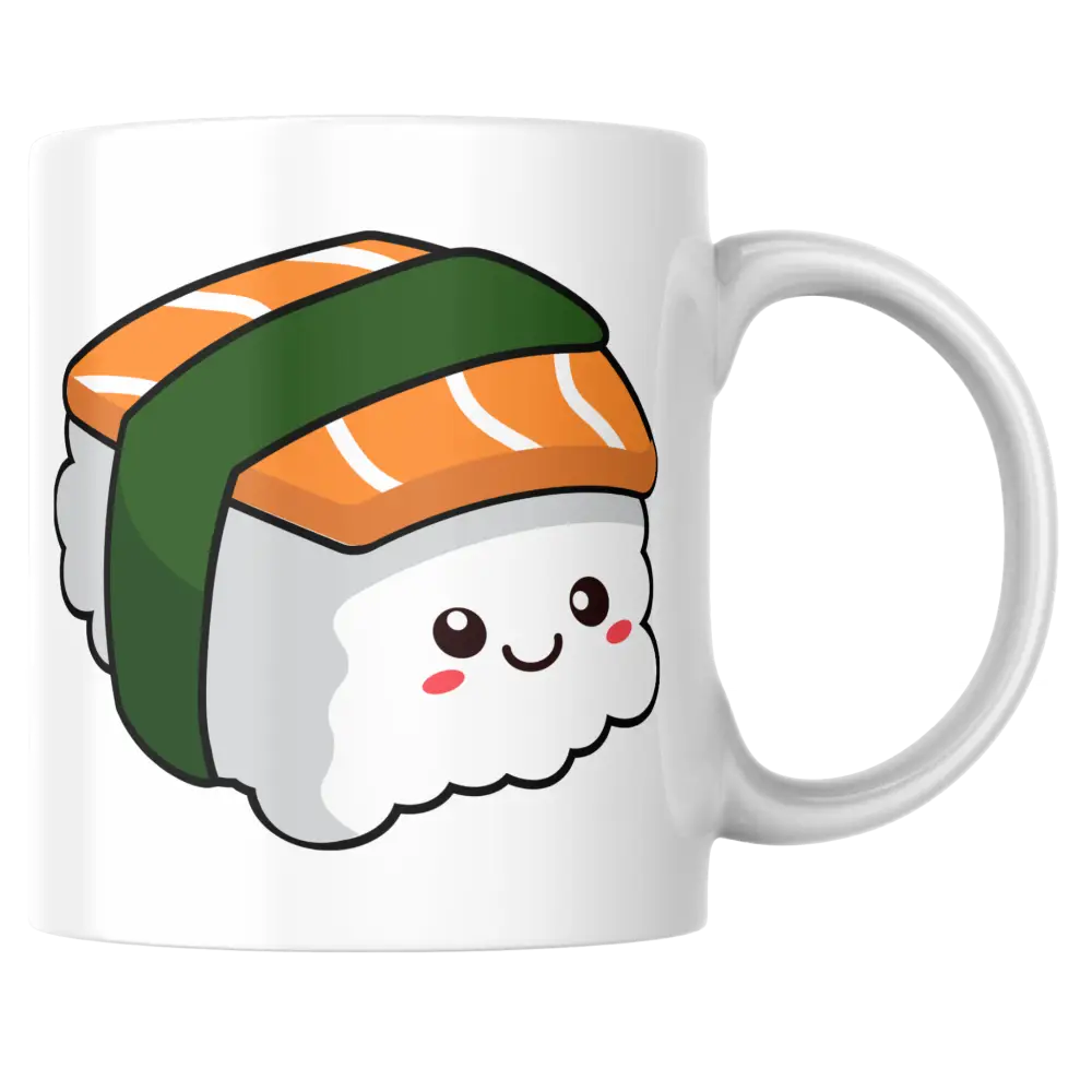 Mug kawaii sushi – tasse céramique mignonne personnalisable – Instant Mugs - Mug