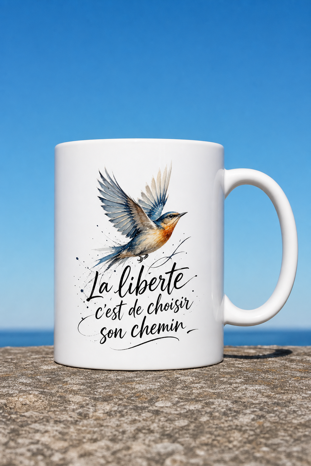 Mug La Liberté personnalisé – symbole fort inspirant | Instant Mugs