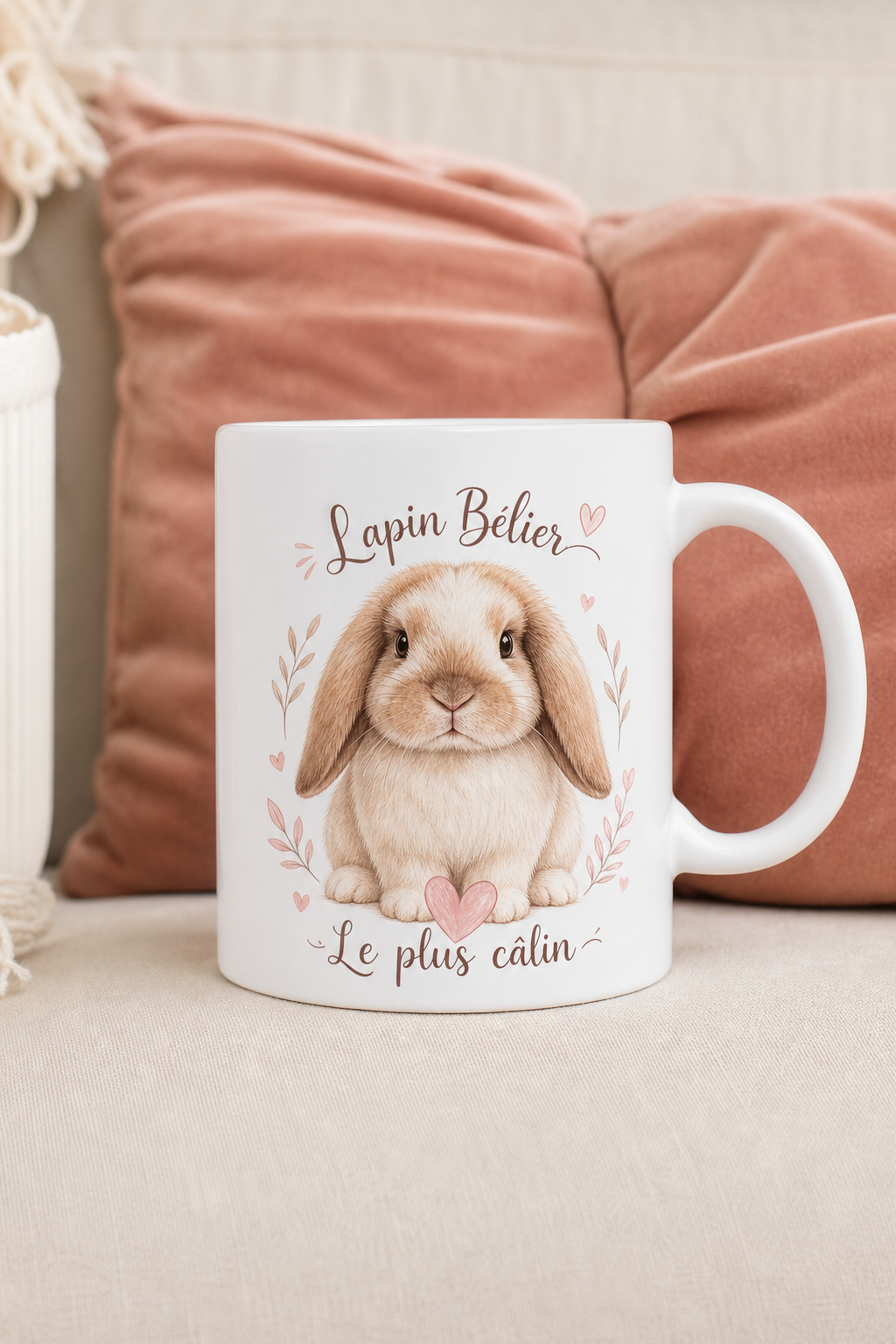 Mug Lapin Bélier personnalisé – fan de lapin bélier | Instant Mugs