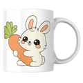 Mug lapin kawaii – tasse céramique bunny avec carotte – Instant Mugs - Mug