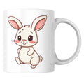 Mug céramique lapin illustré — tasse kawaii mignonne artisanale Made in France 330 ml