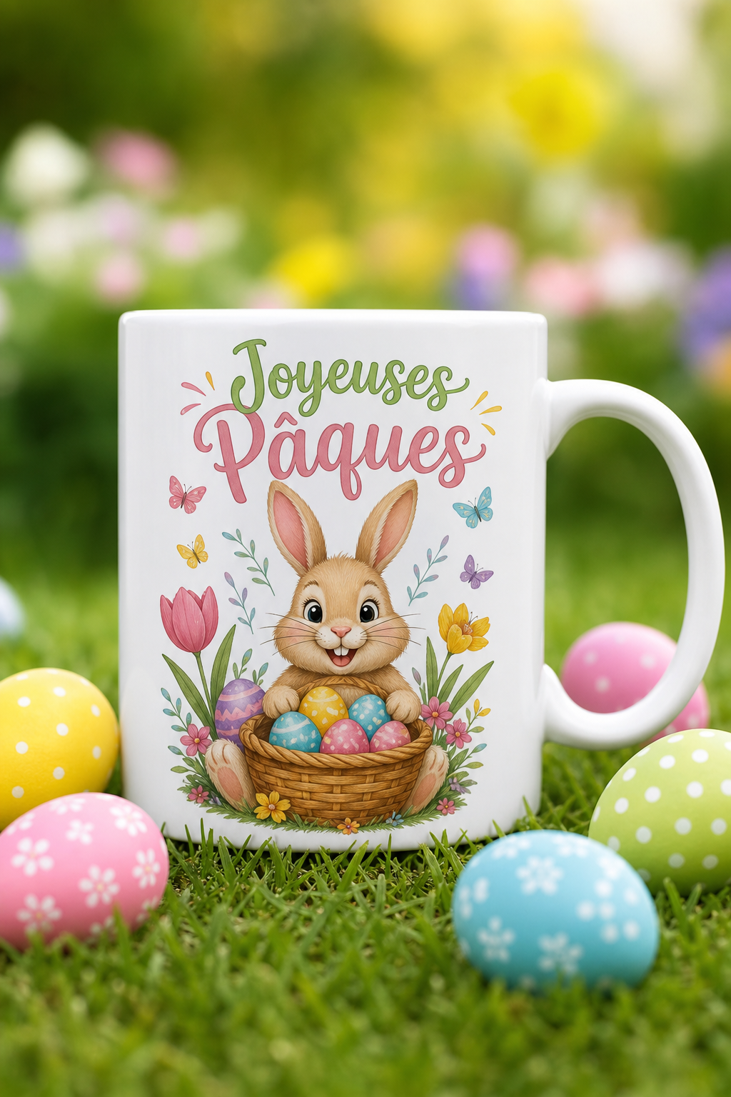 Mug Lapin Pâques personnalisé – touche festive et douce | Instant Mugs