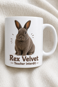 Mug Lapin Rex — Une touche de douceur et charme champêtre au quotidien