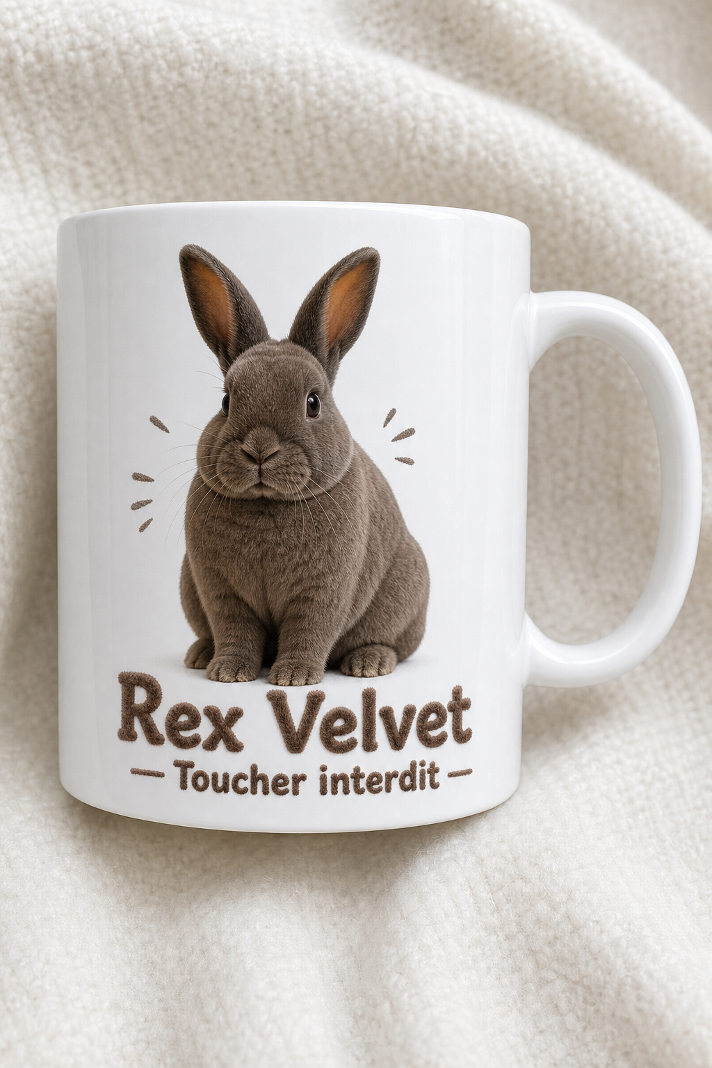 Mug Lapin Rex personnalisé – amoureux du lapin rex | Instant Mugs
