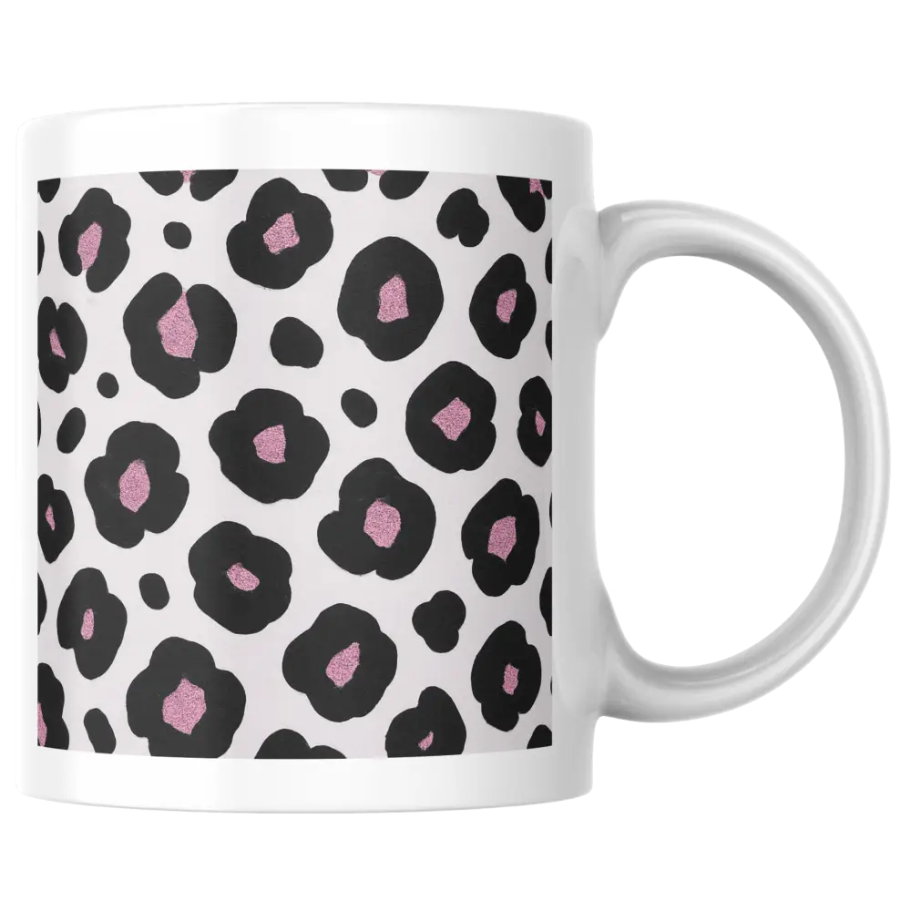 Mug léopard rose – tasse en céramique tendance – Instant Mugs - Mug
