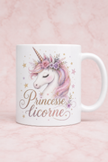 Mug Licorne Princesse, un cadeau magique et personnalisé