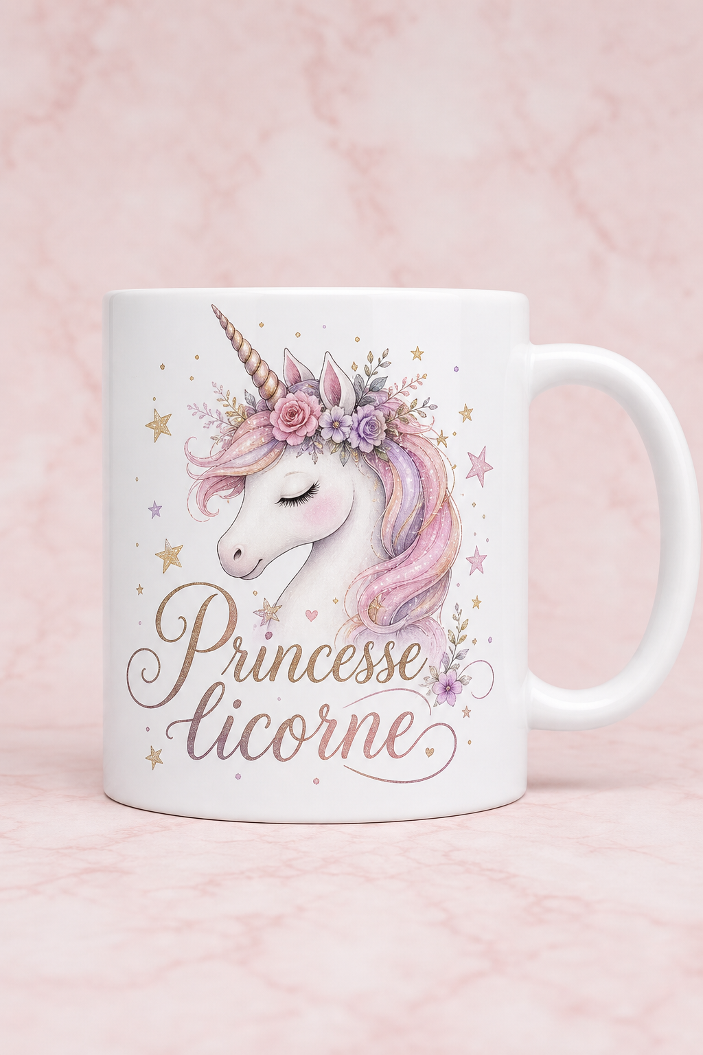 Mug Licorne Princesse personnalisé – cadeau magique | Instant Mugs