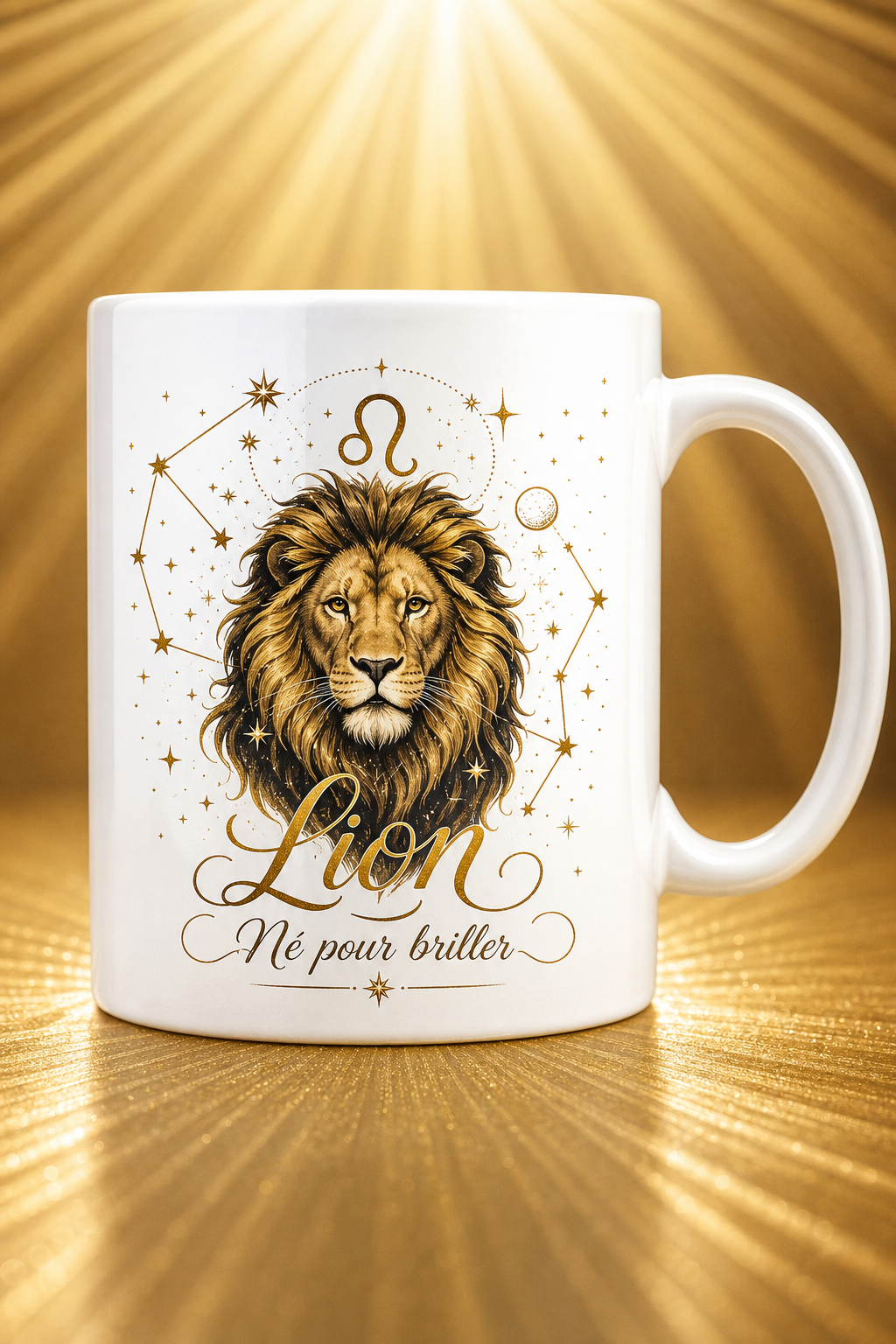 Mug Lion Charismatique personnalisé – audace et majesté | Instant Mugs