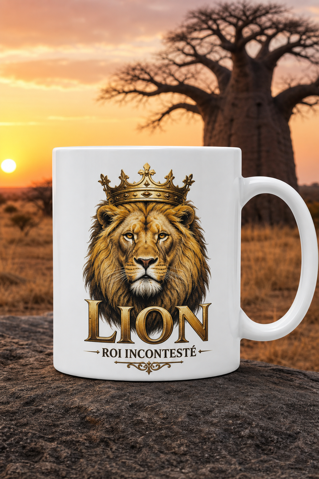 Mug Lion Roi personnalisé – majesté et courage | Instant Mugs