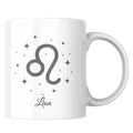 Mug céramique signe astrologique Lion — tasse élégante zodiaque artisanale Made in France