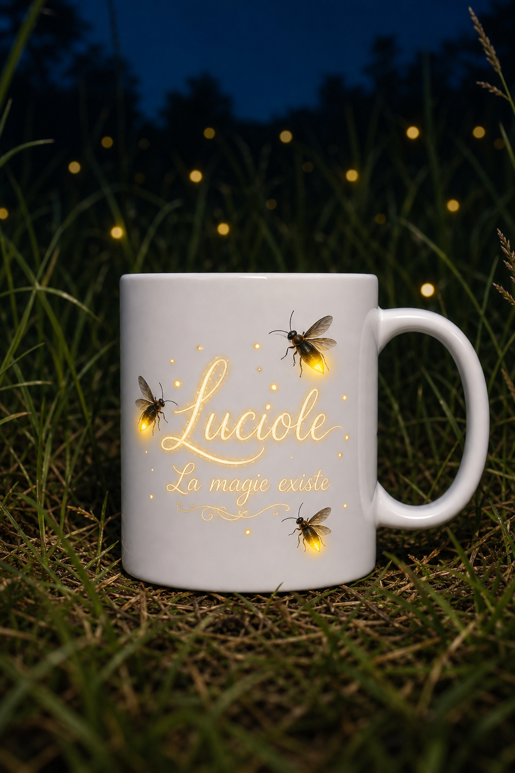 Mug Luciole Magique personnalisé – charme éclairant | Instant Mugs