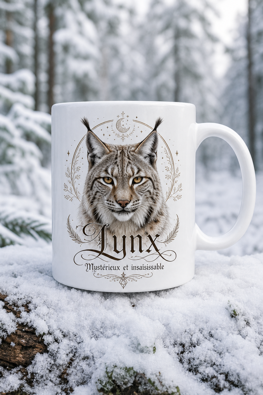 Mug Lynx Mystérieux personnalisé – esprit sauvage | Instant Mugs