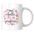 Mug Ma belle-fille préférée — Tasse cadeau fleurie