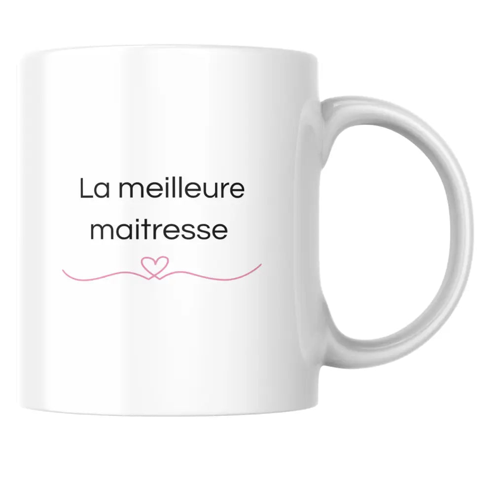 Mug céramique maîtresse la meilleure – tasse céramique personnalisable — tasse illustrée artisanale Made in France