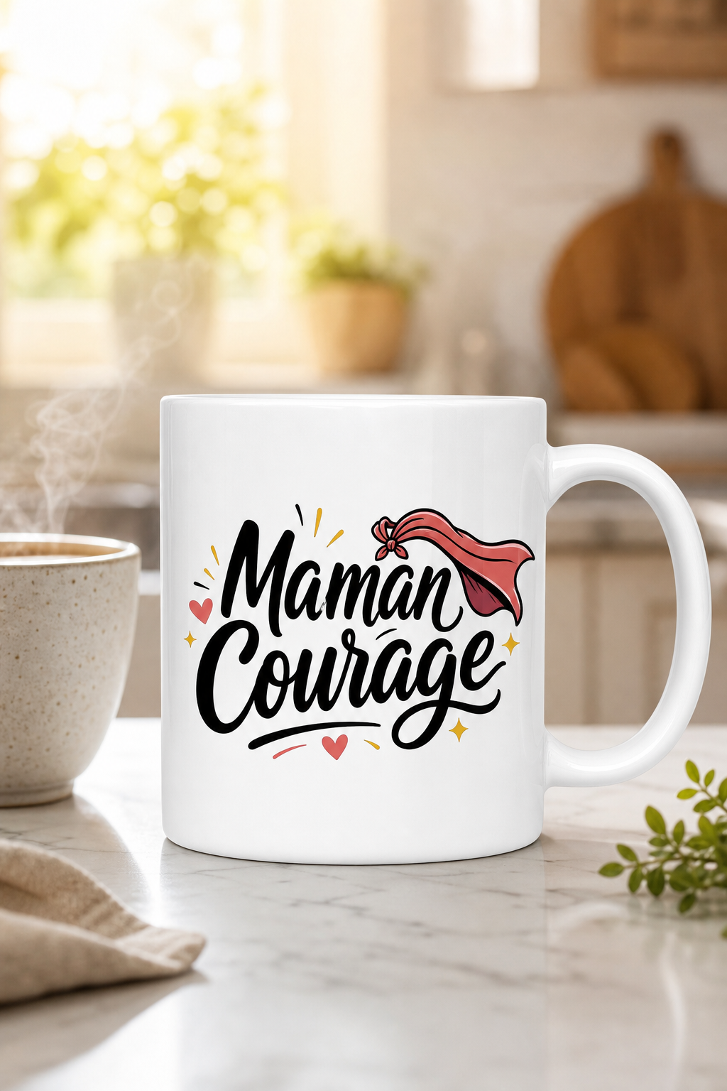 Mug Maman Courage personnalisé – hommage à sa force | Instant Mugs