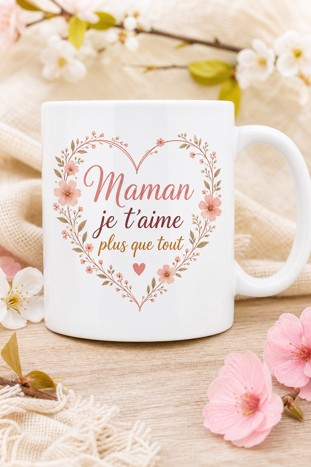 Mug Maman Je t'aime personnalisé – message qui réchauffe | Instant Mugs