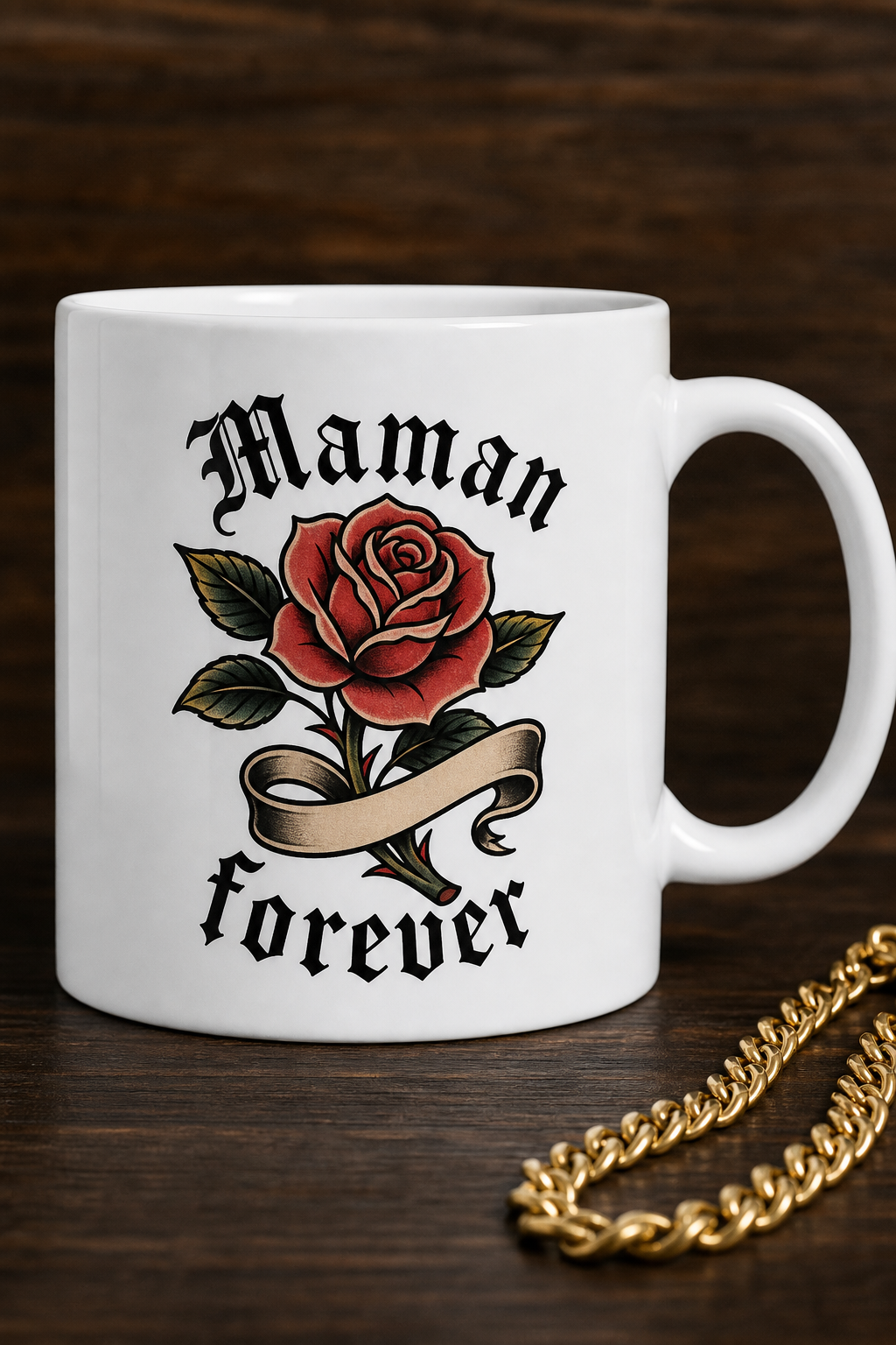 Mug Maman Tatouée personnalisé – amour au café du matin | Instant Mugs