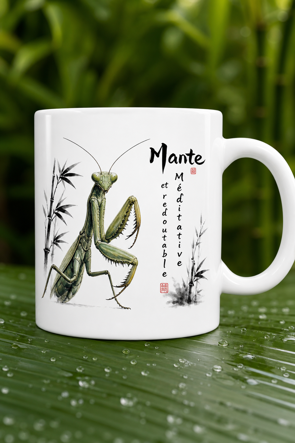 Mug Mante Religieuse personnalisé – cadeau nature | Instant Mugs