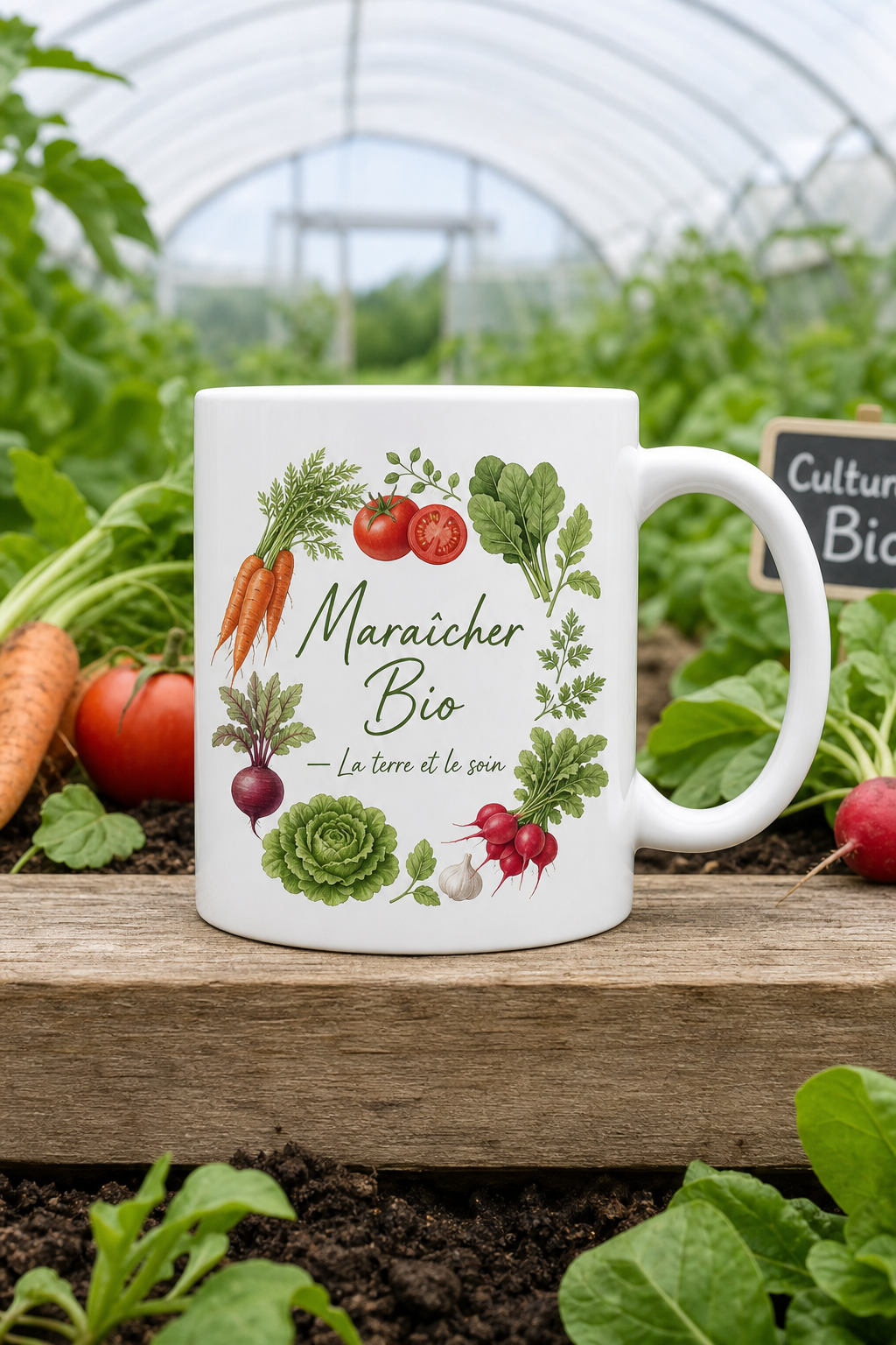 Mug Maraîcher Bio personnalisé – amoureux de la nature | Instant Mugs
