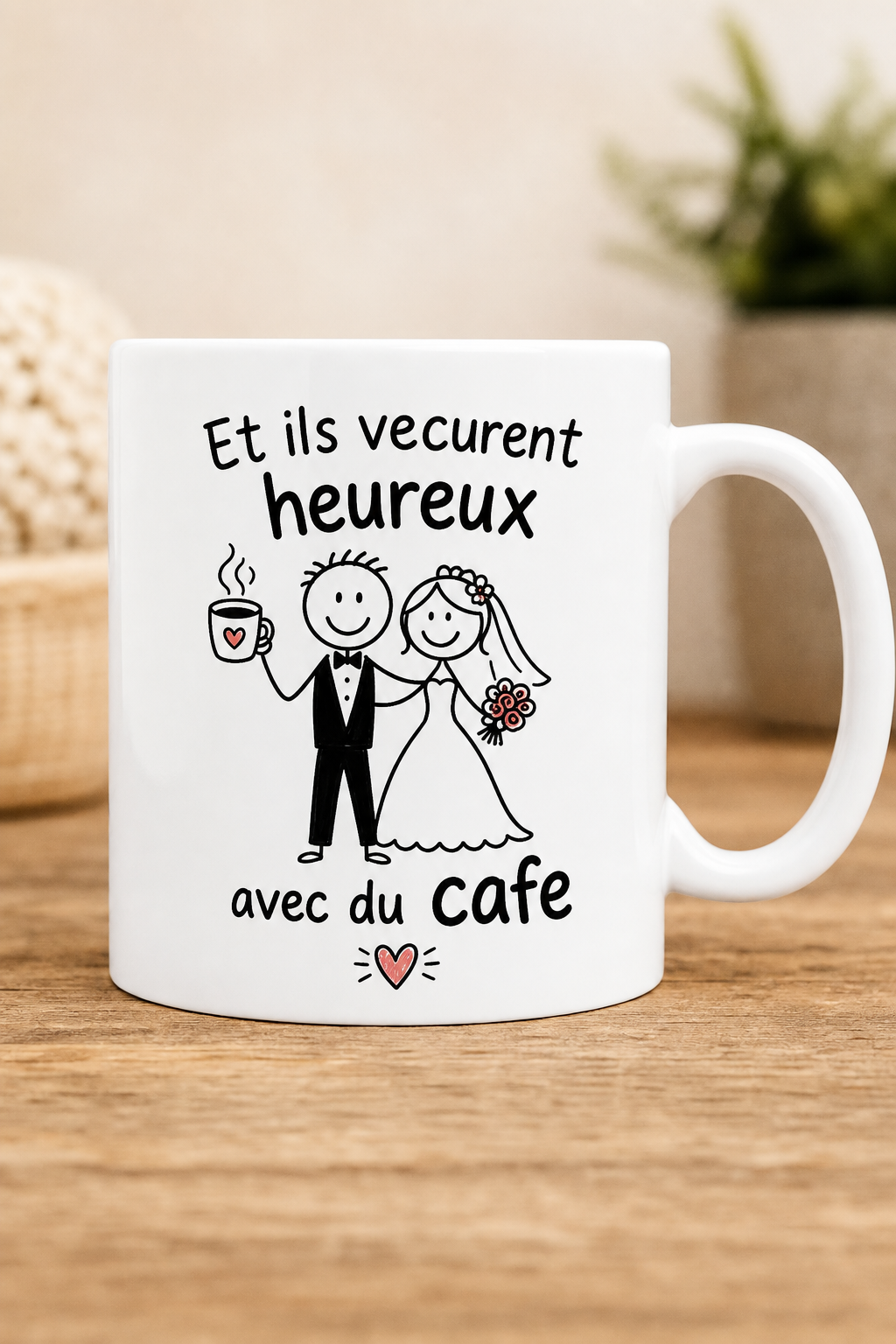 Mug Mariage Humour personnalisé – sourire pour le plus beau jour | Instant Mugs