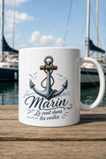 Mug Marin Navigateur personnalisé – aventure bretonne | Instant Mugs