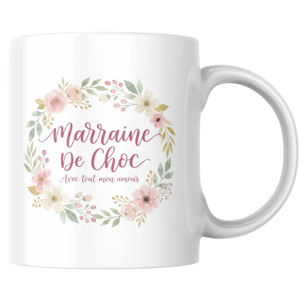 Mug céramique cadeau marraine — mug marraine de choc cadeau artisanal Made in France