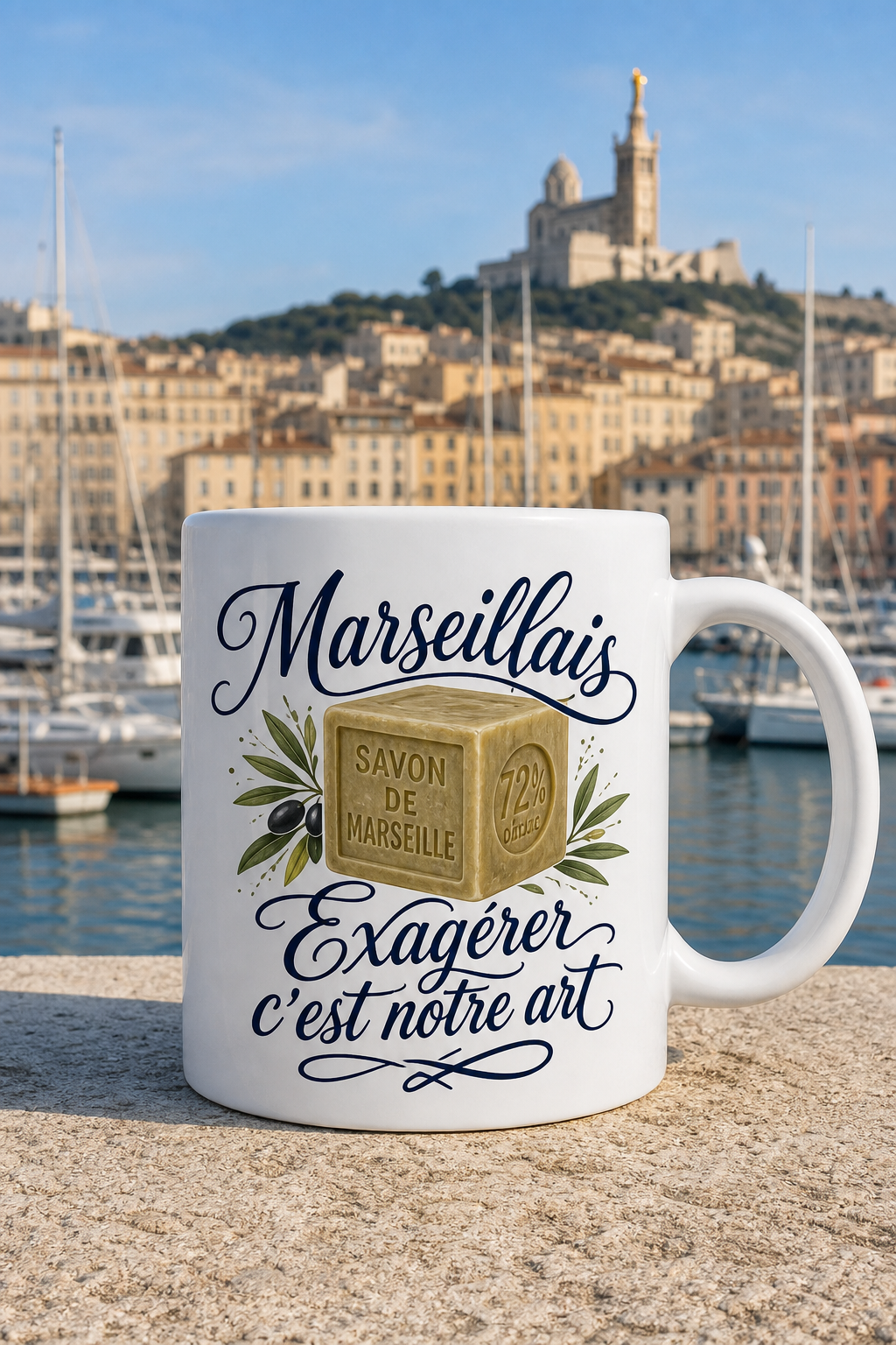 Mug Marseillais personnalisé – âme du Sud | Instant Mugs