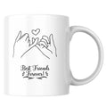 Mug meilleur ami en céramique – design promesse d’amitié - vue 1