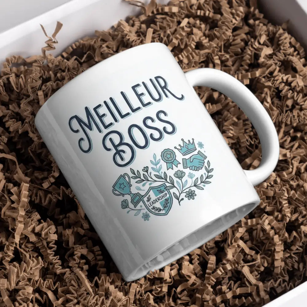 Tasse cadeau collègue vue de face — mug bureau céramique 330 ml nord de France