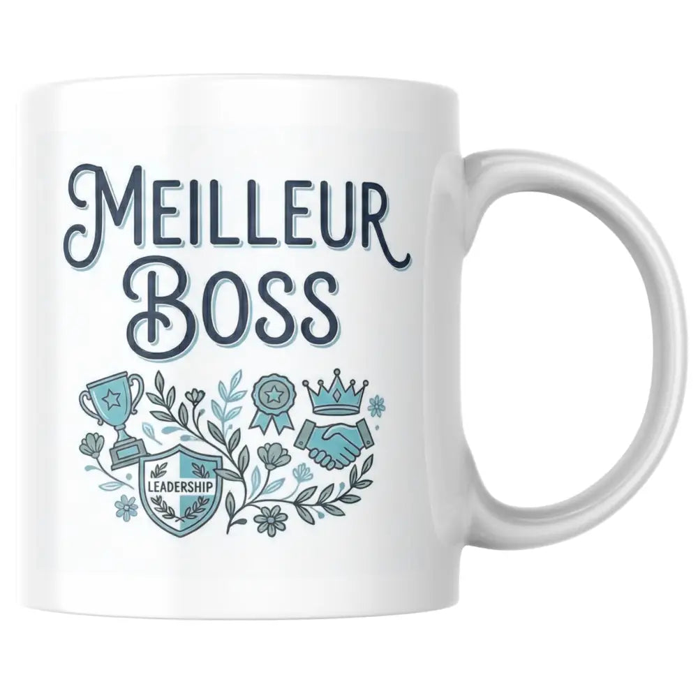 Mug céramique cadeau collègue — mug meilleur boss – cadeau pour le patron artisanal Made in France