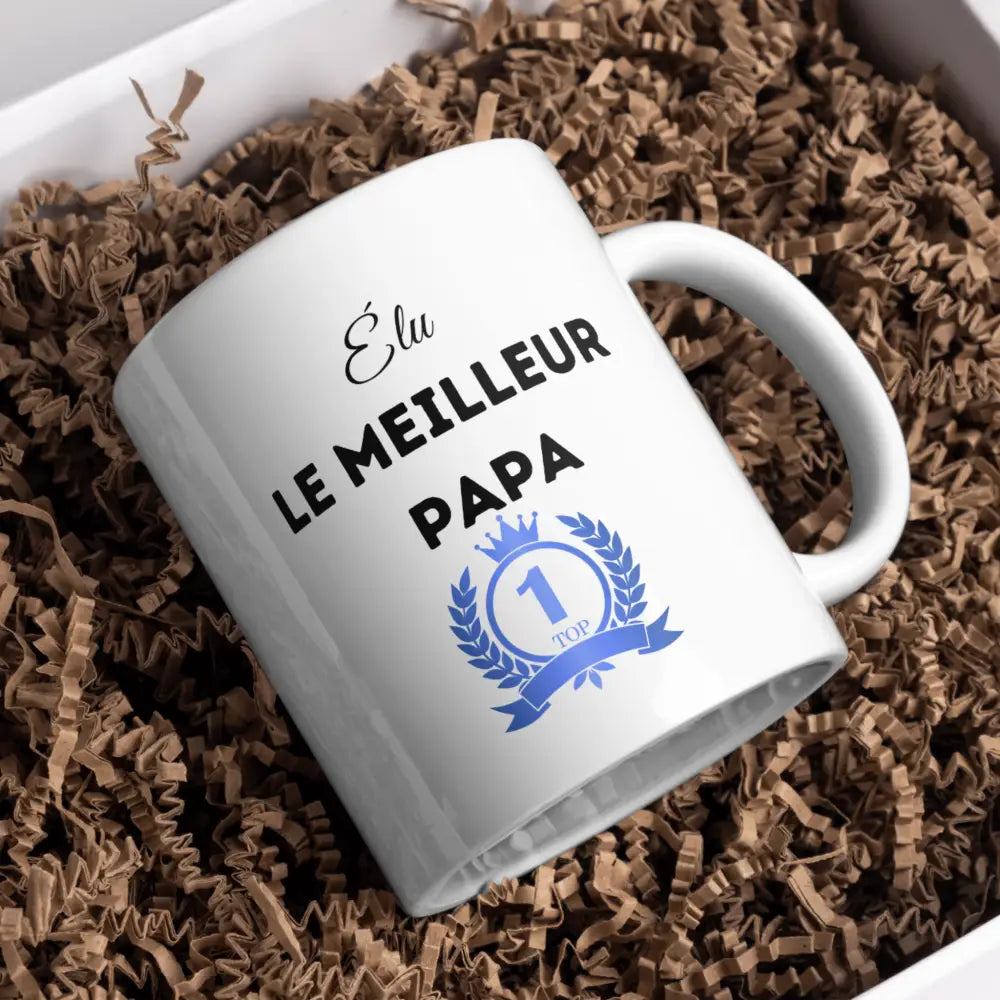 Mug meilleur papa – Élu le meilleur papa – Fête des Pères – Instant Mugs - Mug