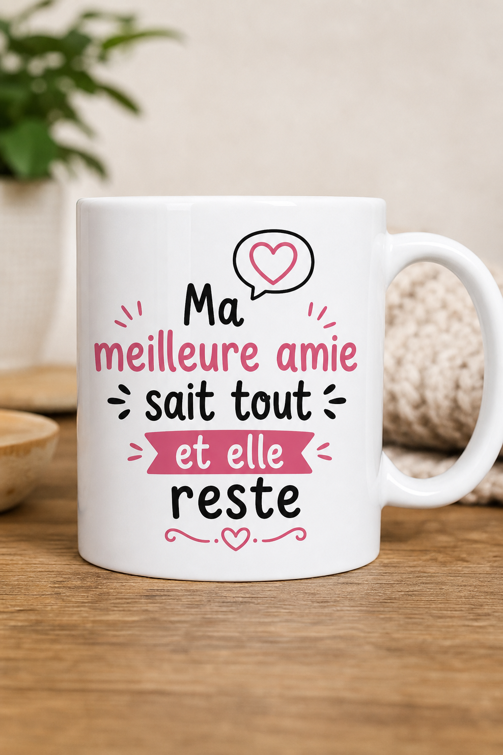 Mug Meilleure Amie Humour personnalisé – éclat de rire complice | Instant Mugs