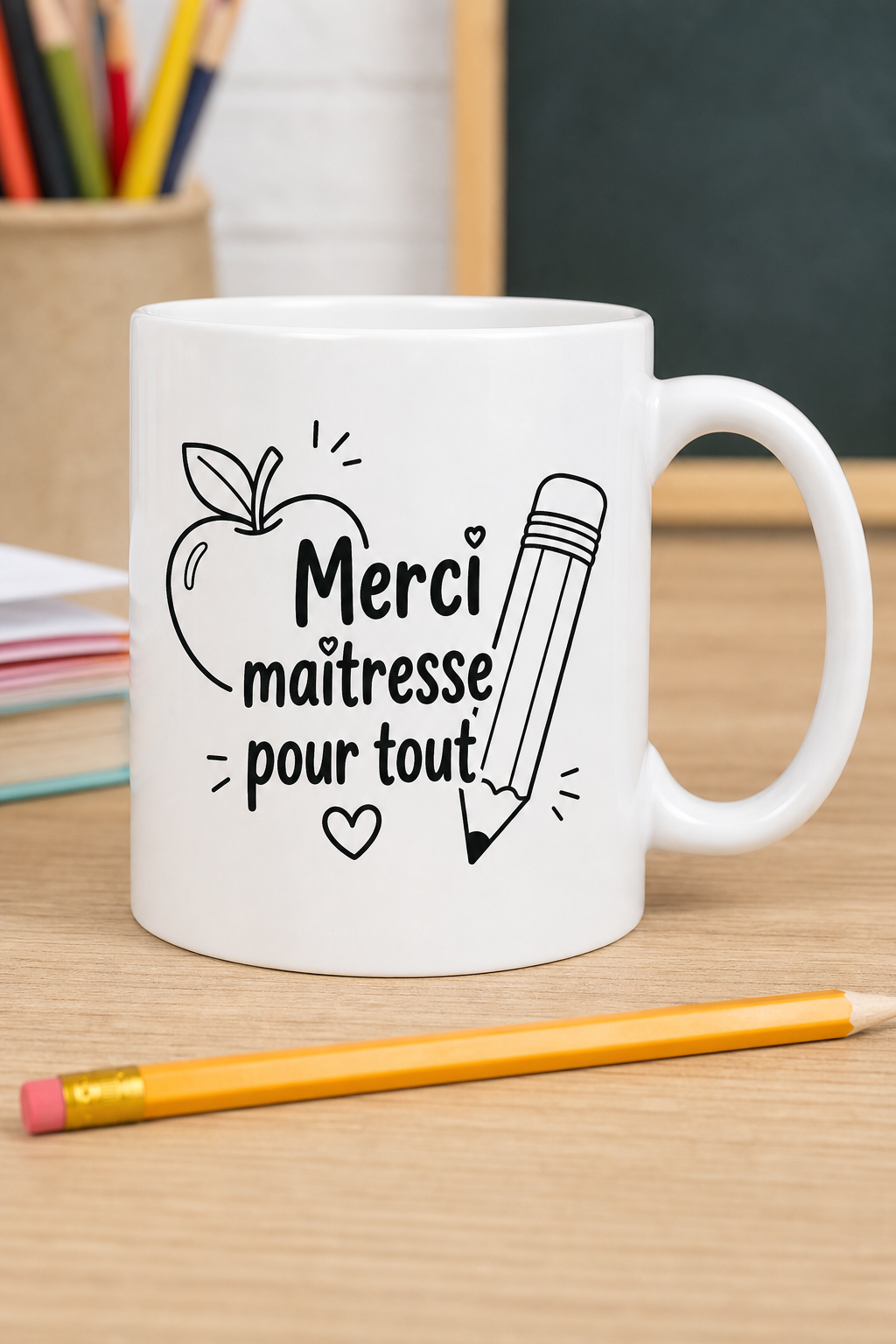 Mug Merci Maîtresse personnalisé – geste sincère pour l'enseignante | Instant Mugs