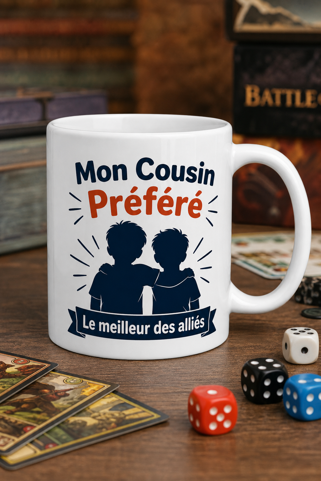 Mug Mon Cousin Préféré personnalisé – complicité unique | Instant Mugs