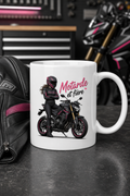 Mug Motard Femme personnalisé – esprit libre | Instant Mugs