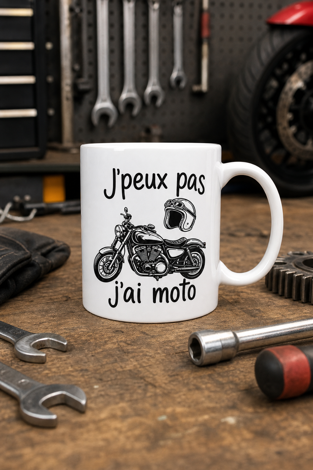 Mug Motard Humour personnalisé – sourire au quotidien | Instant Mugs